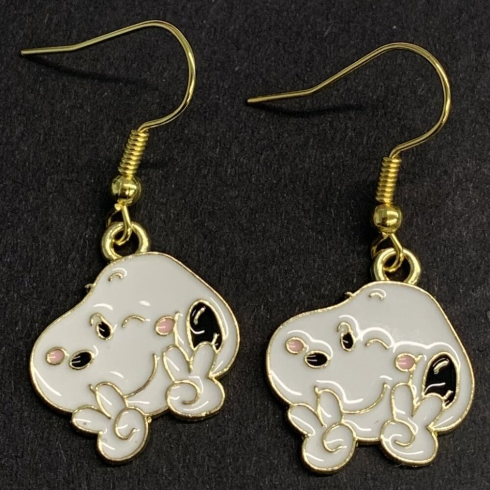 Snoopy Earring, Peanuts Earring, Snoopy Jewelry, Gift Idea, Peanuts Jewelry